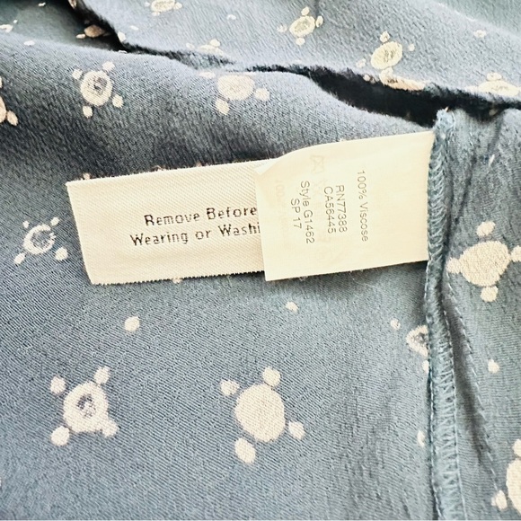 Madewell Memory Blue Tank With Keyhole XS - Picture 9 of 10